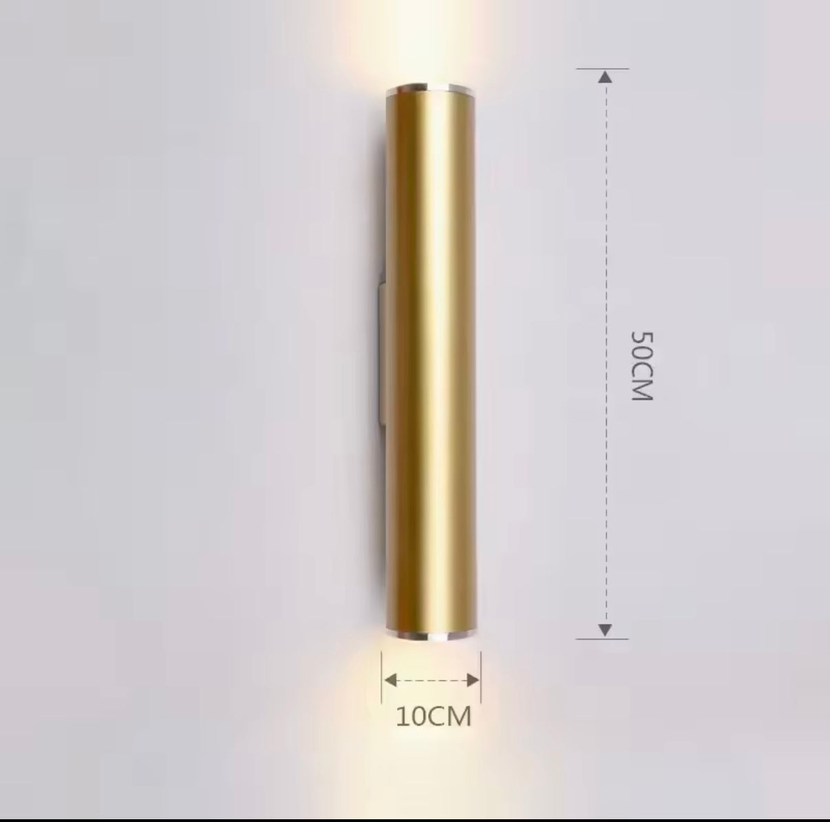 Elegant guldlampa